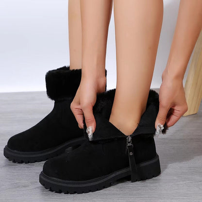 Ladies Warm Low Heel Boots