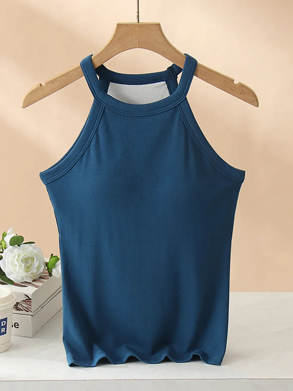 Classic Fit Tank Top With Built In Bra