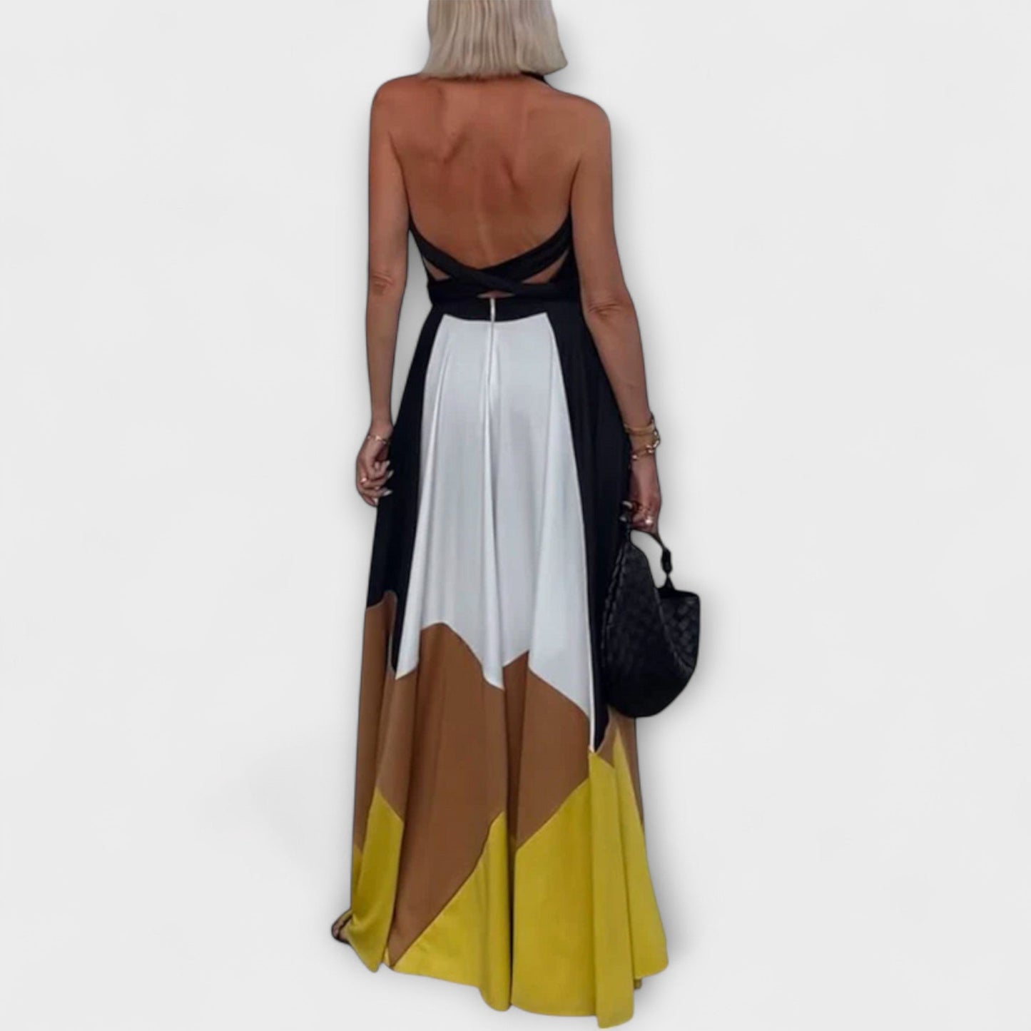 Elegant Backless Evening Maxi Dress