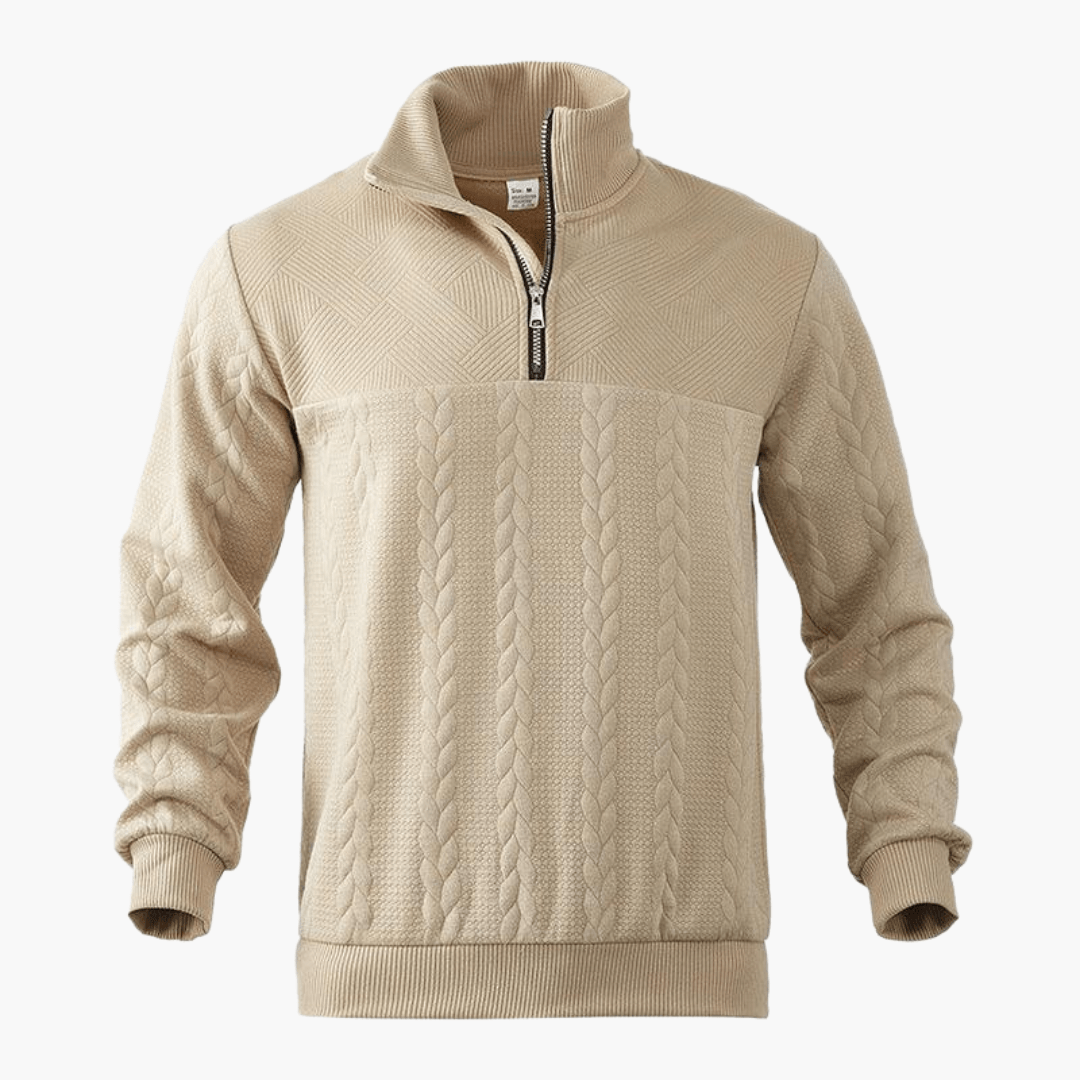 Classic Crew Neck Warm Sweater for Men