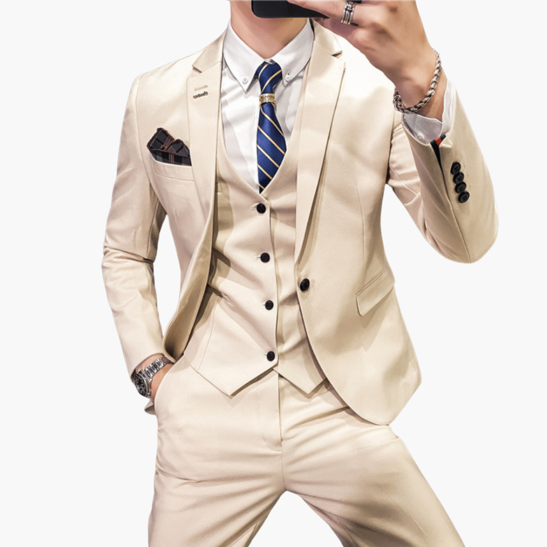 Stylish 3-Piece Mens Suit