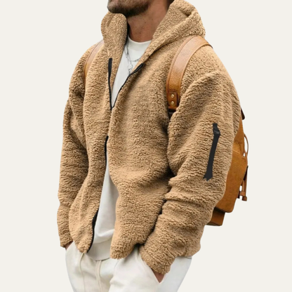 Cozy Men's Fleece Hooded Winter Jacket