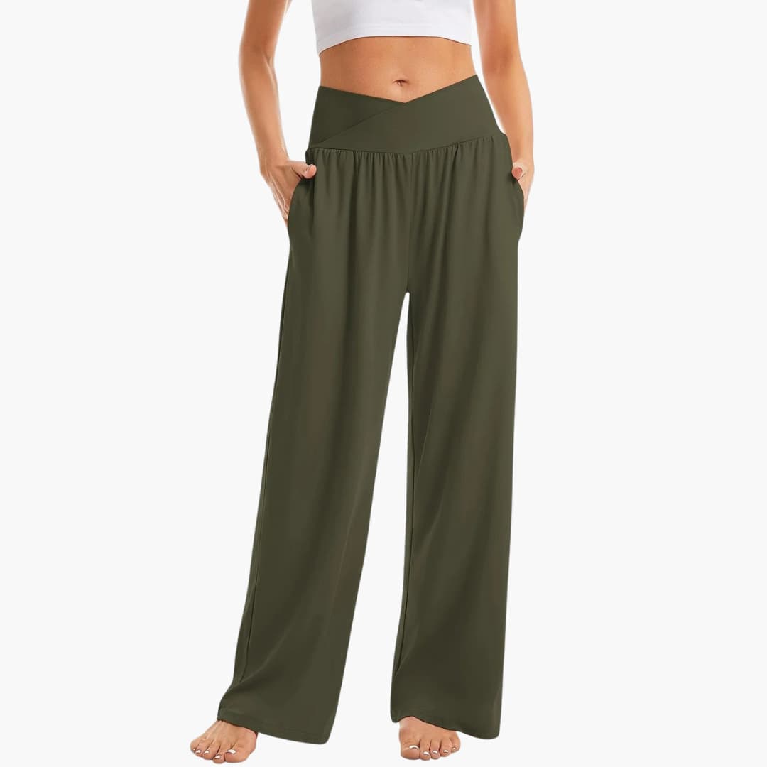 Women's Comfortable Wide Leg Pants with Pockets