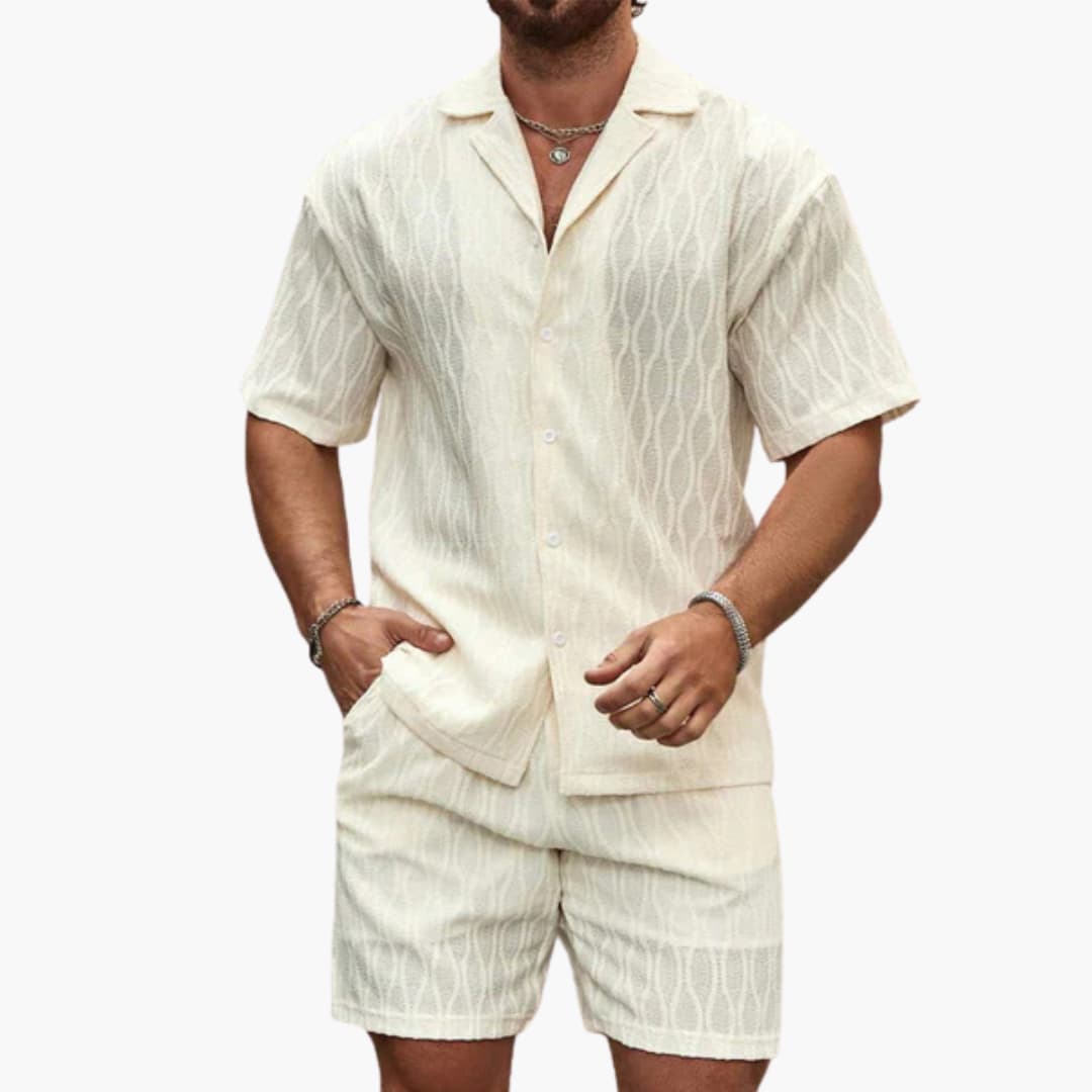 Men's Breathable Summer Shorts Set - Vossary