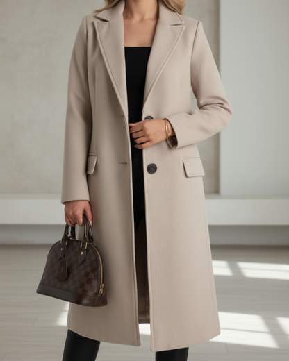 Luxurious Women's Winter Wool Overcoat