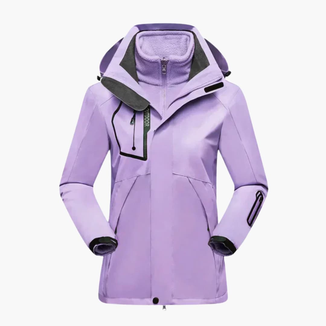 Waterproof Women's Snow Jacket with Adjustable Fit
