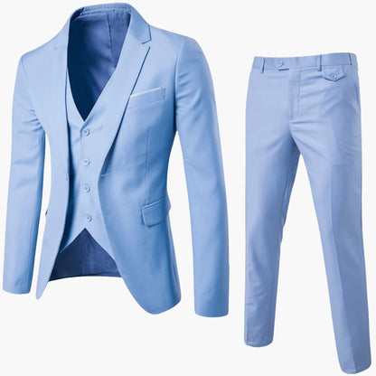 Classic Mens 3 Piece Suit Jacket Set