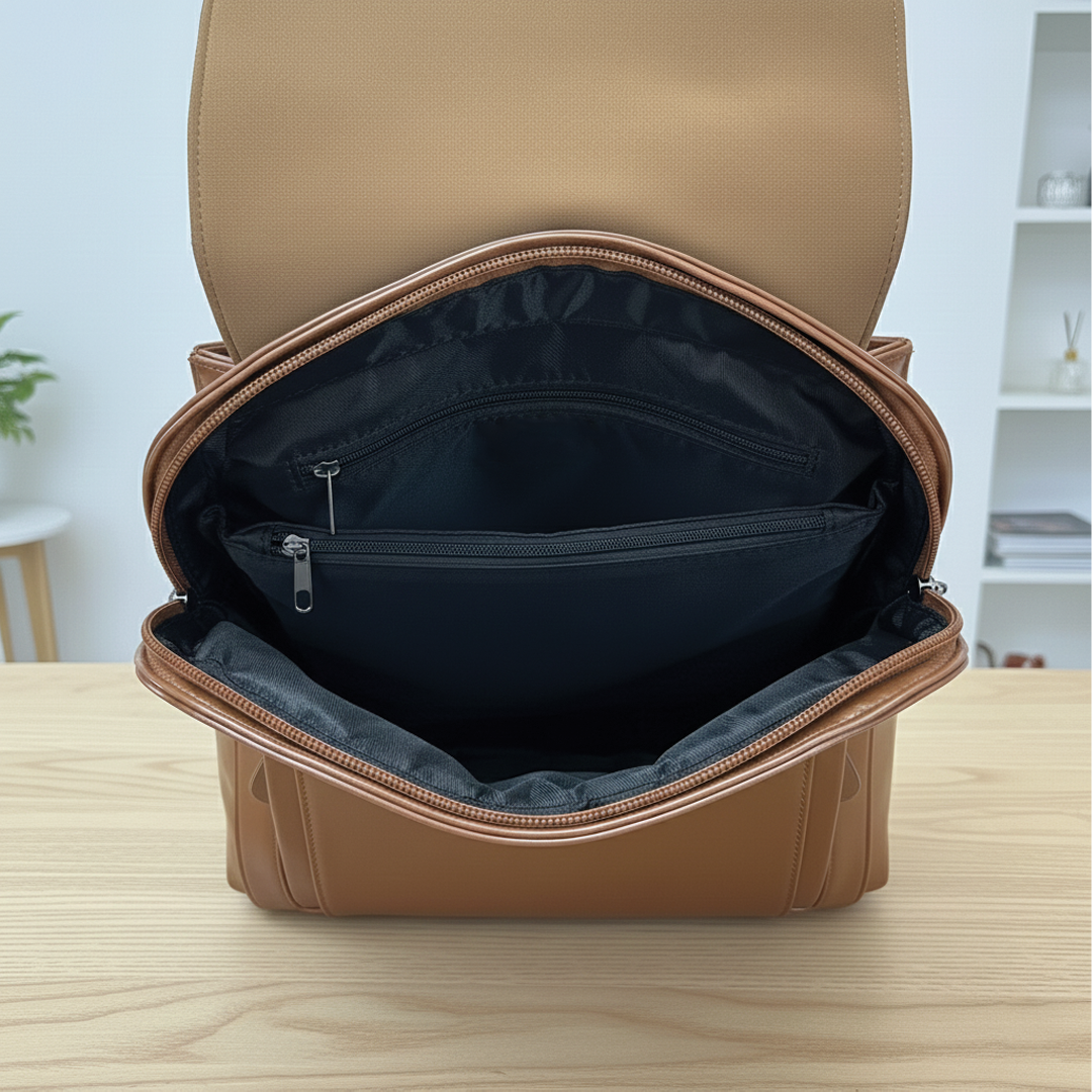 Eco Friendly Faux Leather School Backpack