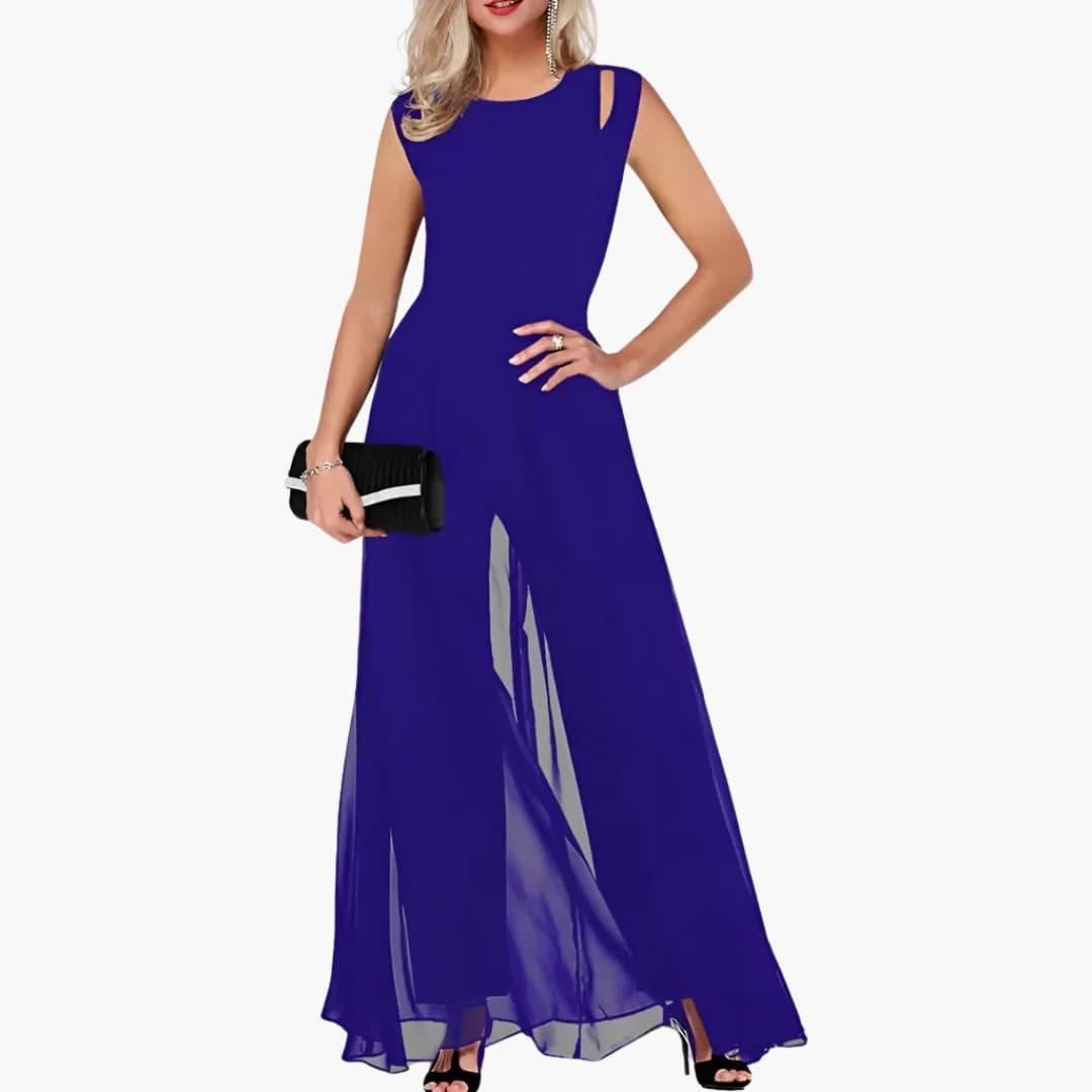 Stylish Black Floor Length Evening Gown
