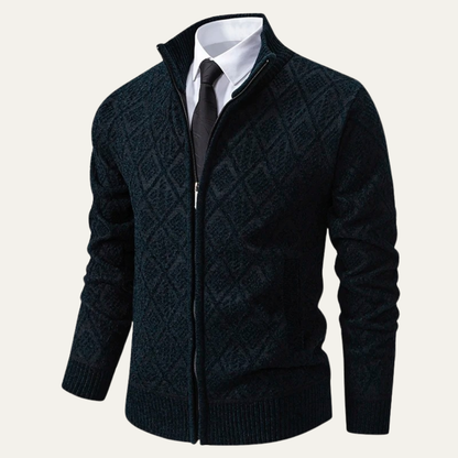 Stylish Men's Diamond Knit Blazer Jacket