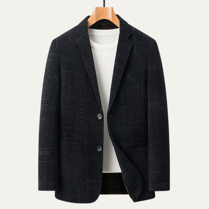 Stylish Men's Wool Blazer with Thermal Lining