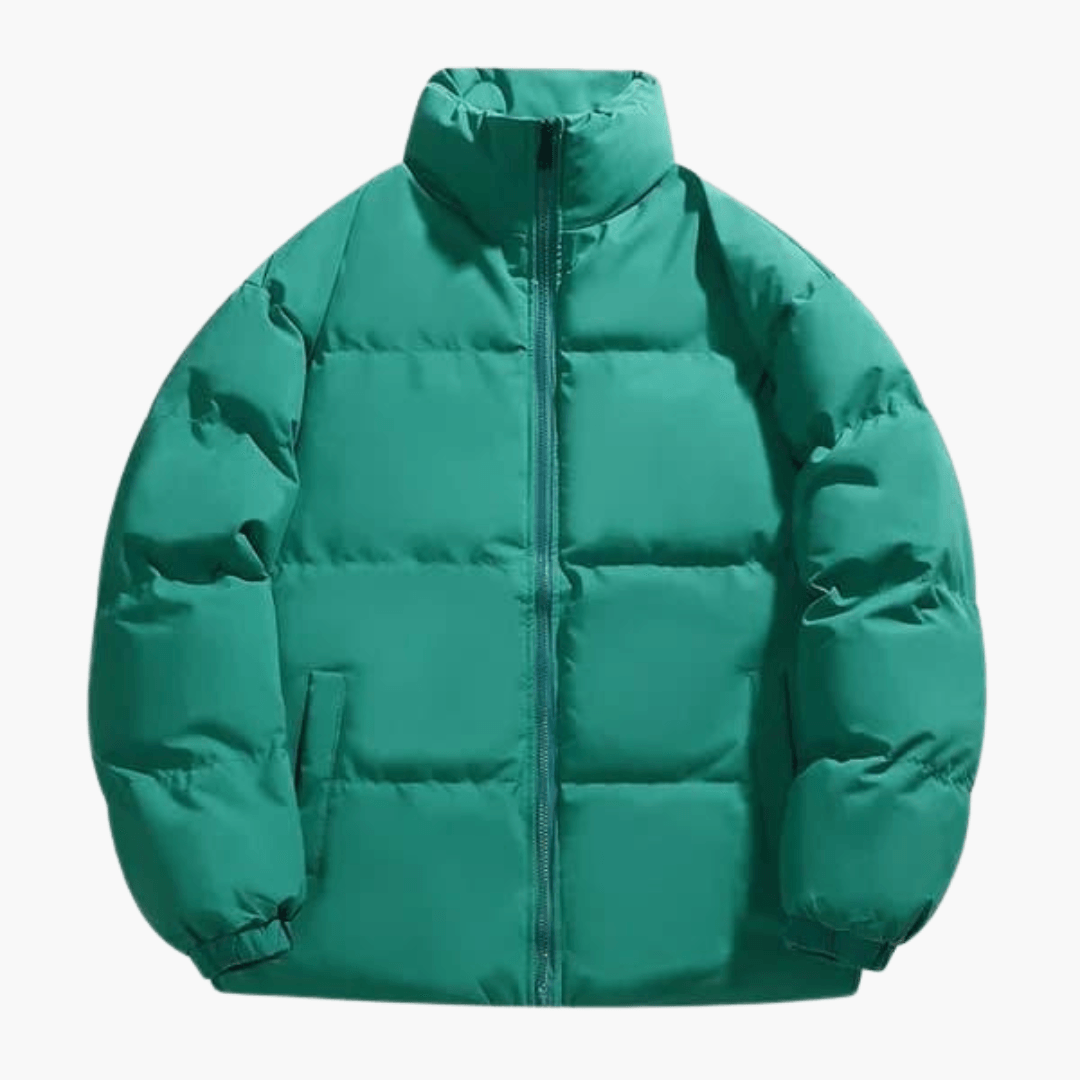 Warm Padded Men's Zip Up Parka Jacket