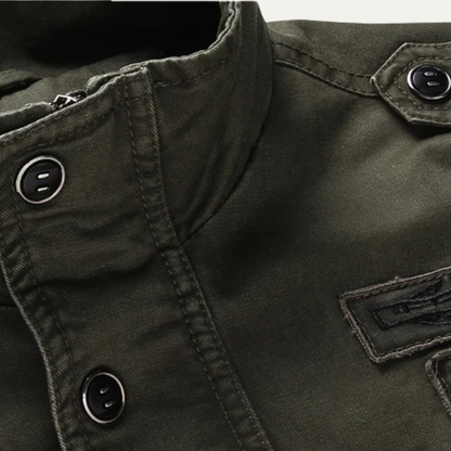 Rugged Men's Tactical Cargo Field Jacket