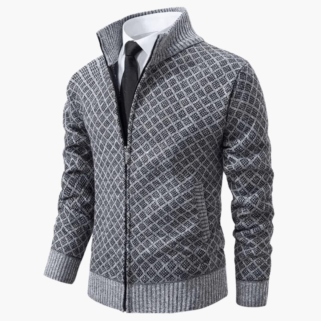 Slim Fit Mens Blazer with Notch Lapel - Vossary