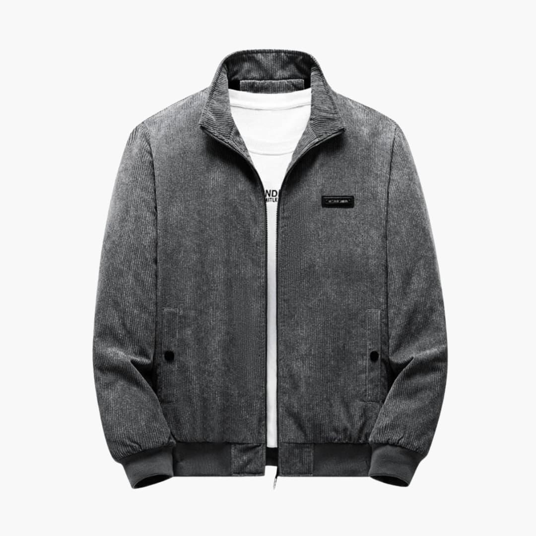Warm Textured Zip Jacket for Men