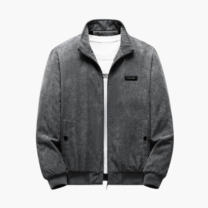 Warm Textured Zip Jacket for Men