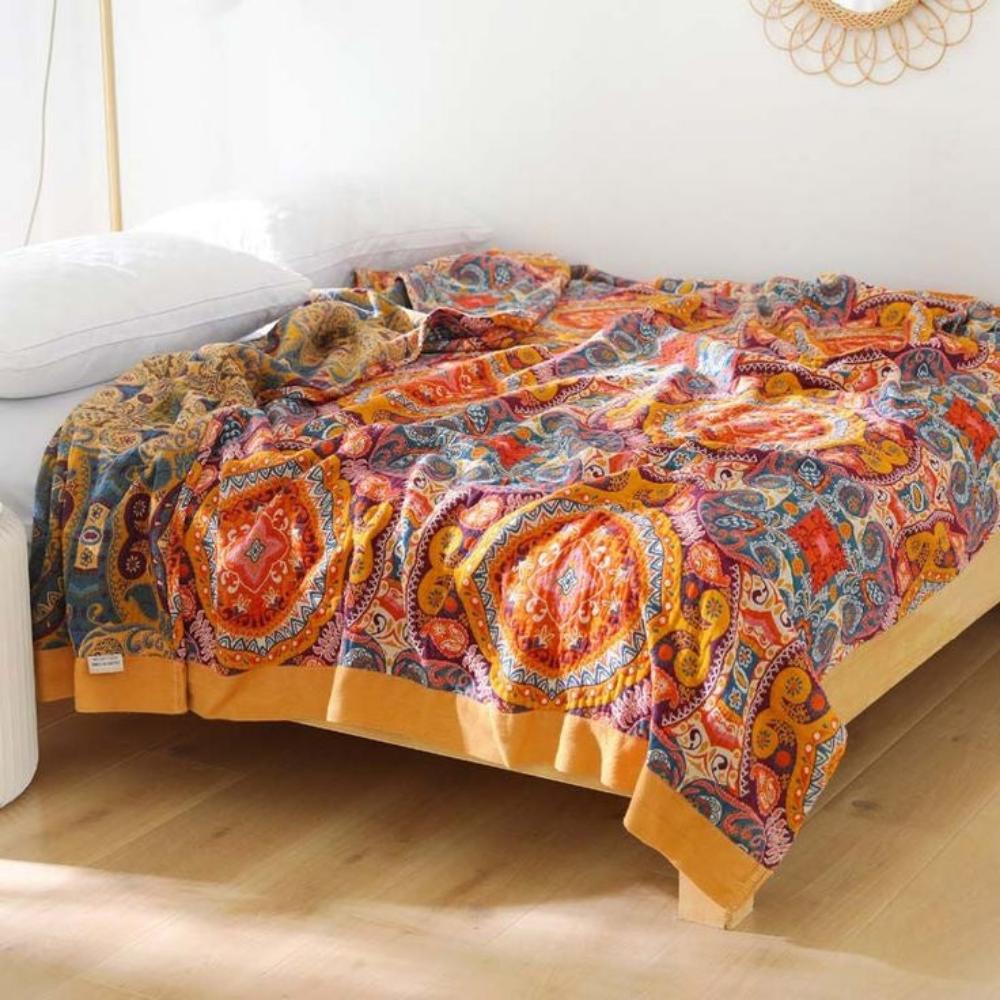 Colorful Double Sided Throw Blanket - Vossary