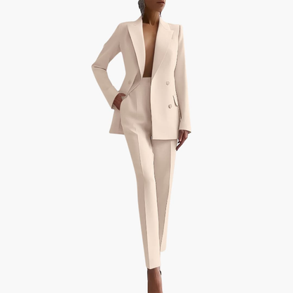 Ladies Business Jacket and Pant Suit Set