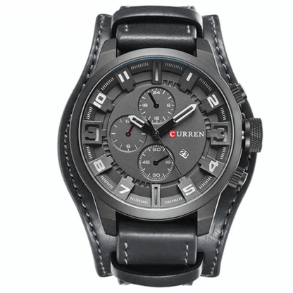 Luxury Leather Quartz Watch