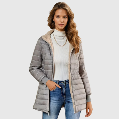 Warm Fleece Lined Winter Parka Coat - Vossary
