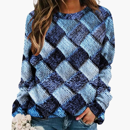 Colorful Women's Knitted Pullover Sweater