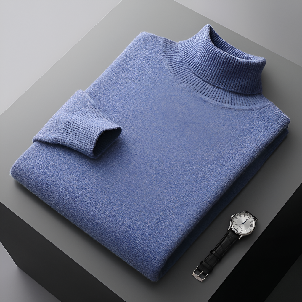 Luxury Soft Mens Wool Crew Neck Sweater