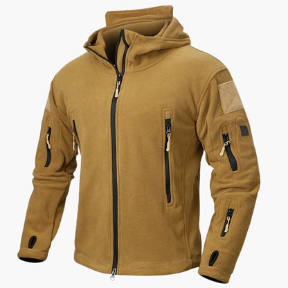 Men's Padded Hooded Jacket with Extra Pockets