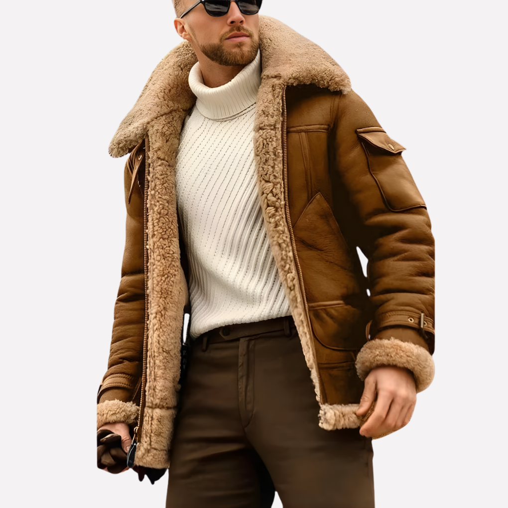 Classic Leather Pilot Jacket - Vossary