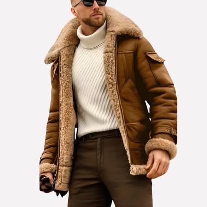 Classic Leather Pilot Jacket - Vossary