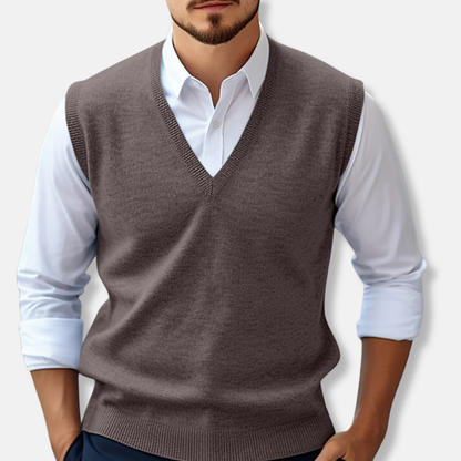 Classic Crew Neck Knit Vest