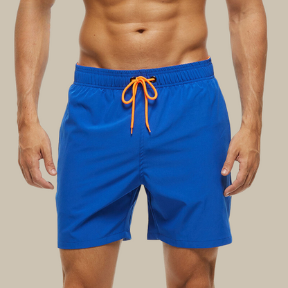 Quick Dry Swim Shorts with Zip Pockets