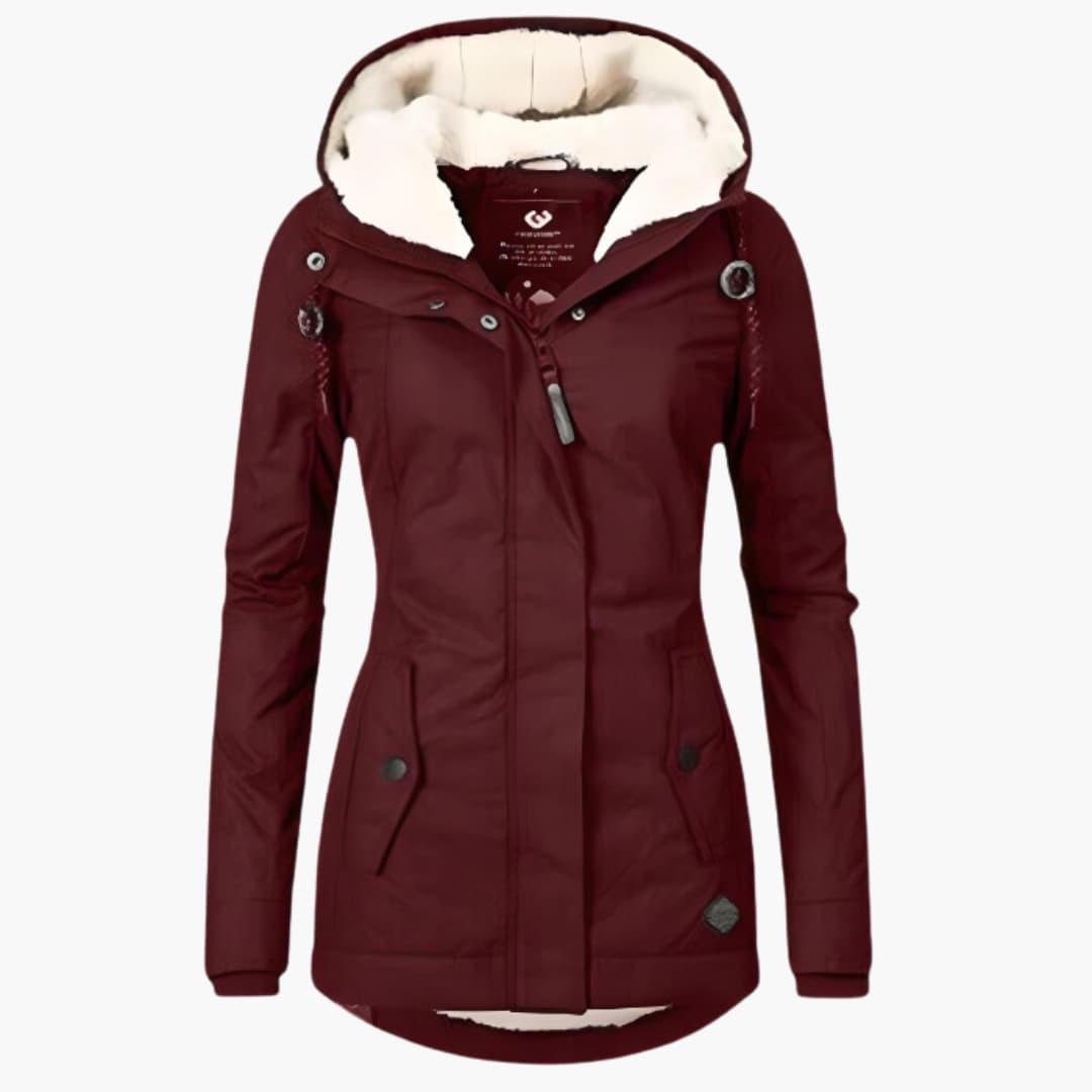 Warm Insulated Women's Parka with Pockets