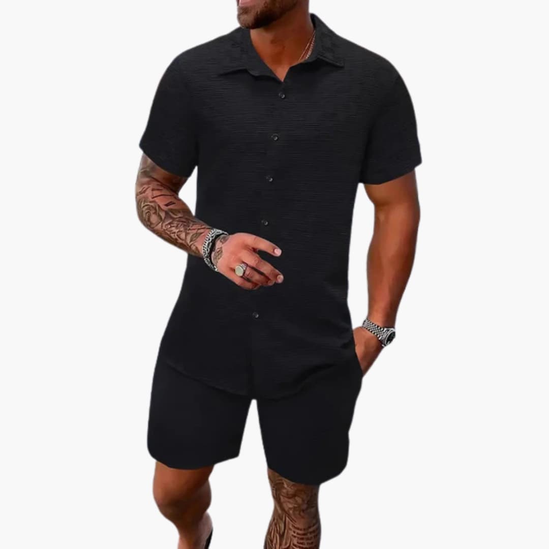 Comfortable Cotton 2-Piece Suit for Men