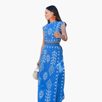 Chic Embroidered Floral Summer Dress