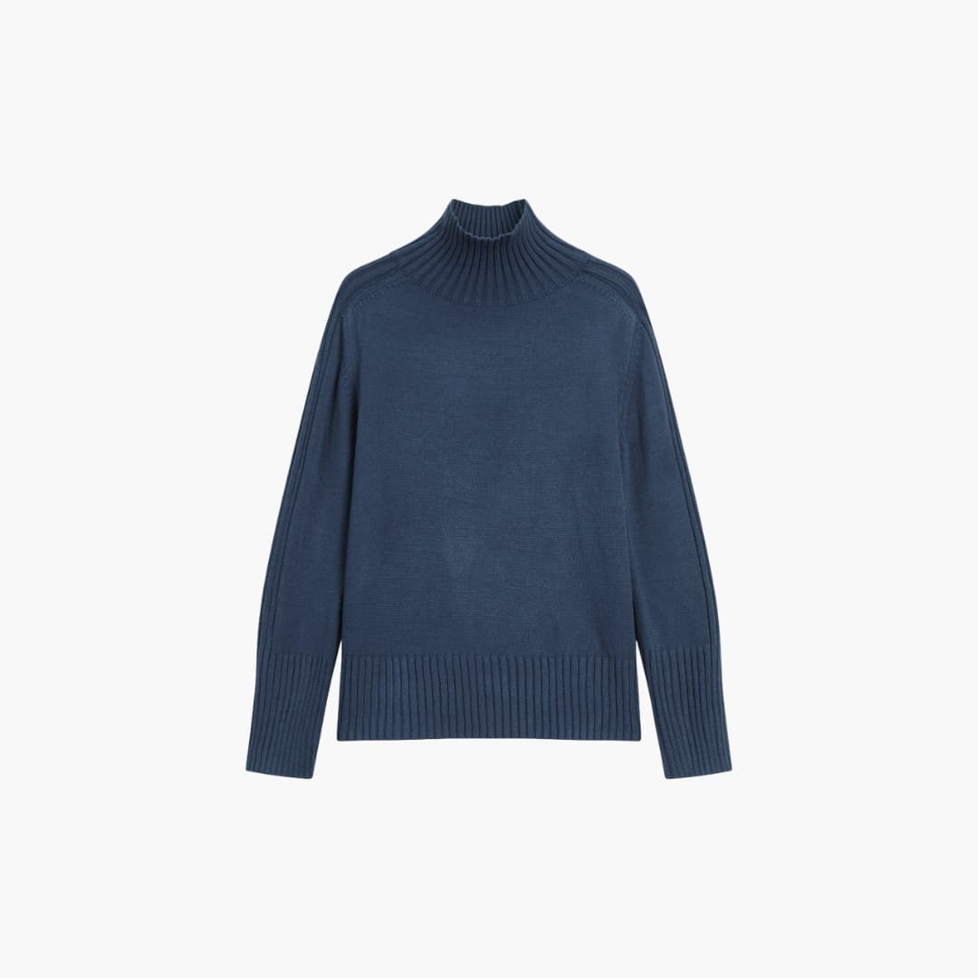 Cozy Women's Ribbed Turtleneck Sweater