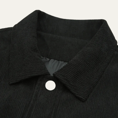 Relaxed Fit Corduroy Button Down Men's Jacket