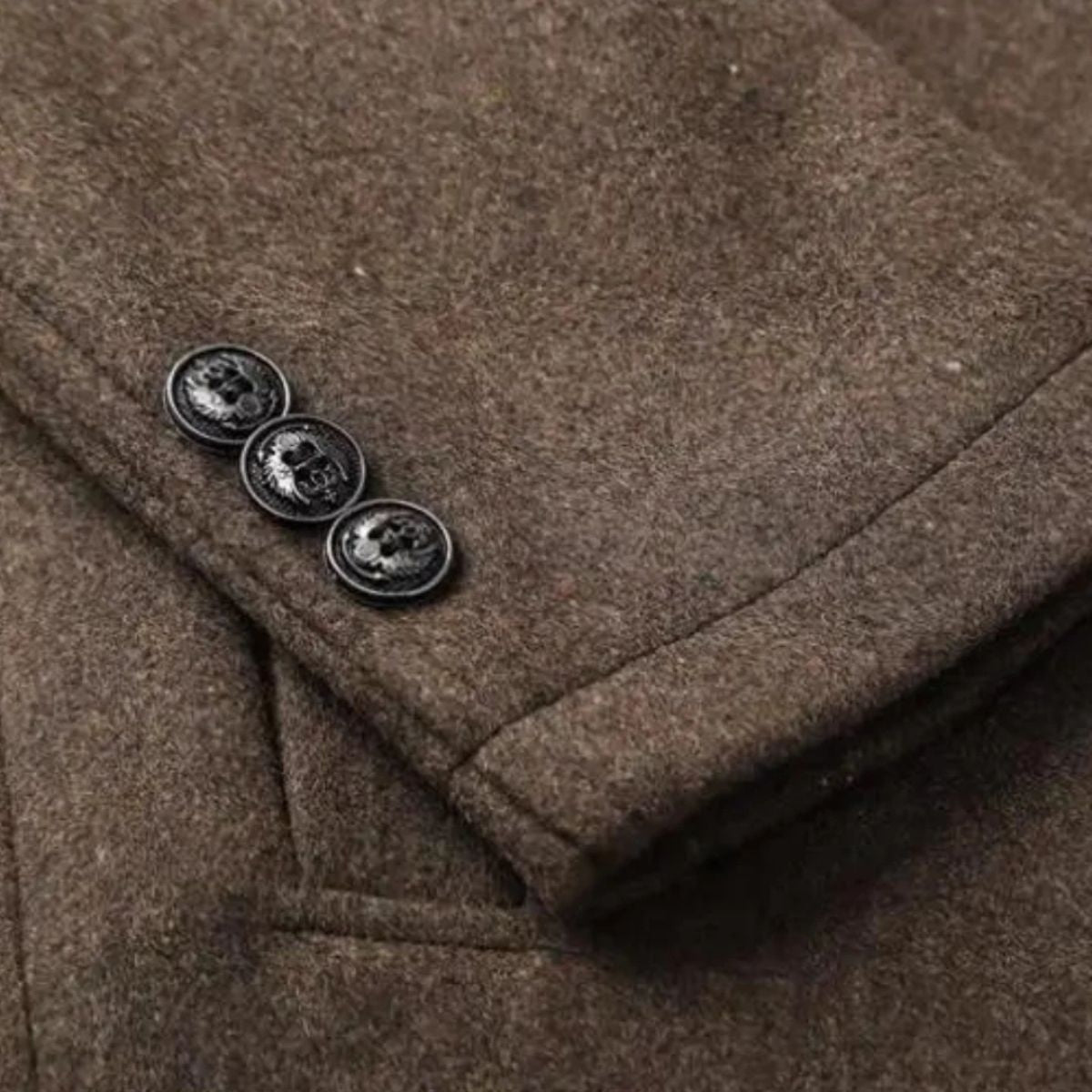Warm Mens Classic Wool Winter Coat