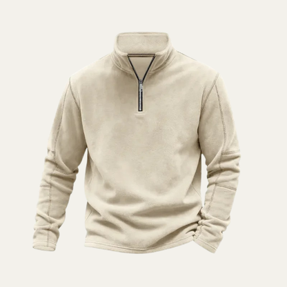 Thermal Men's Quarter Zip Fleece Pullover Sweater