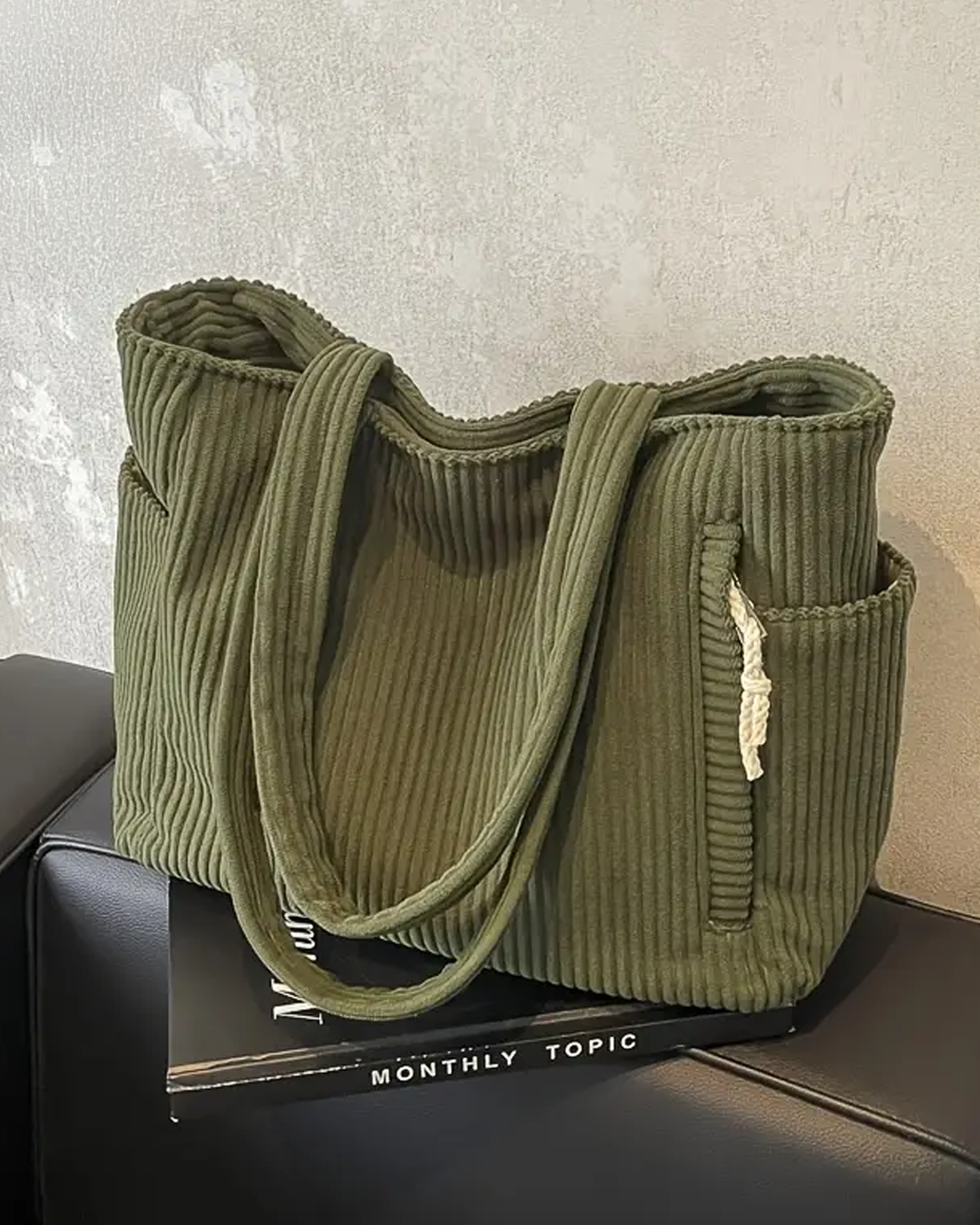 Rustic Textured Shopping Bag