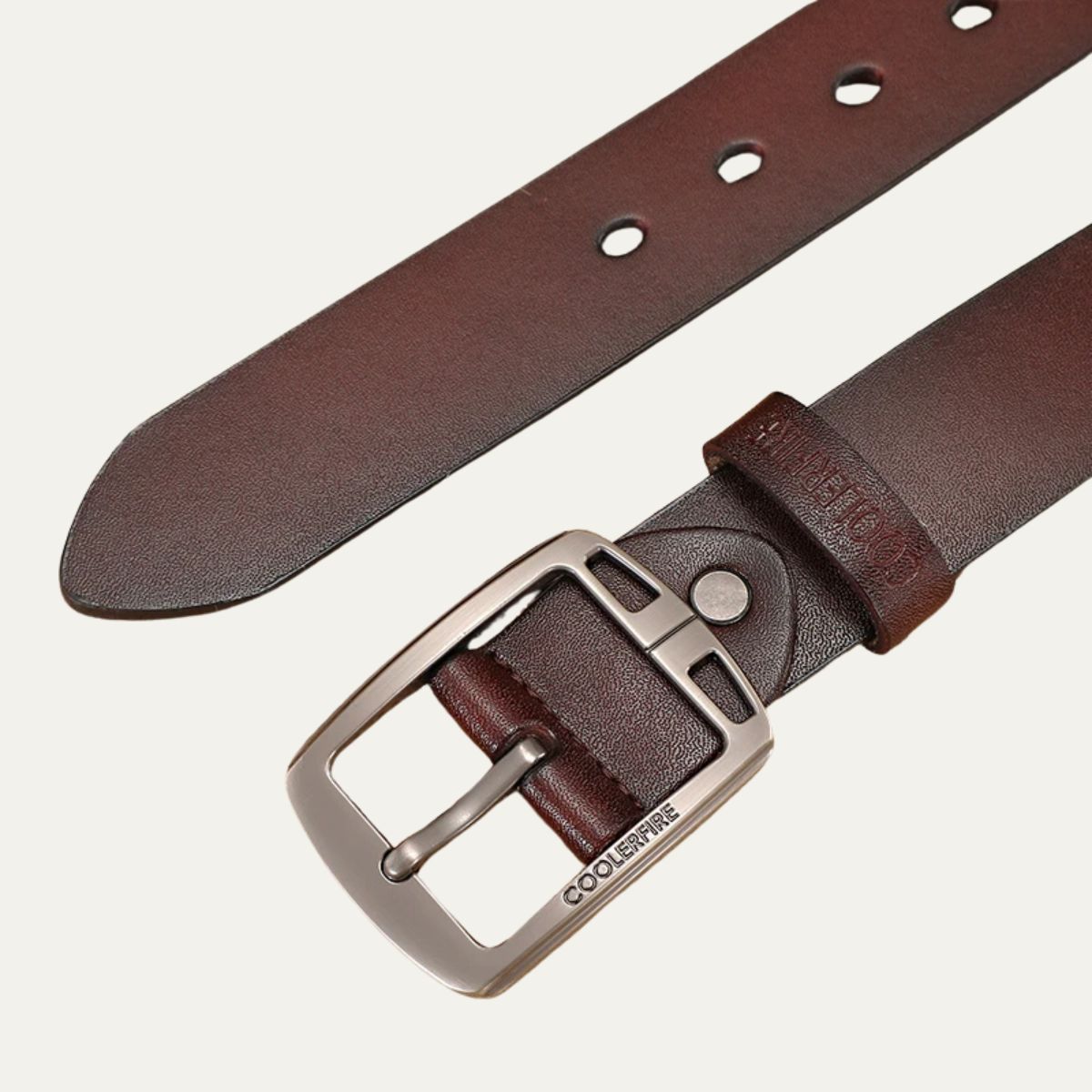 Classic Leather Belt - Authentic Cowhide Strap
