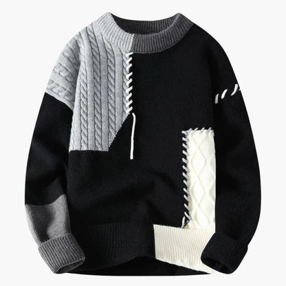 Cozy Plaid Mens Sweater for Winter