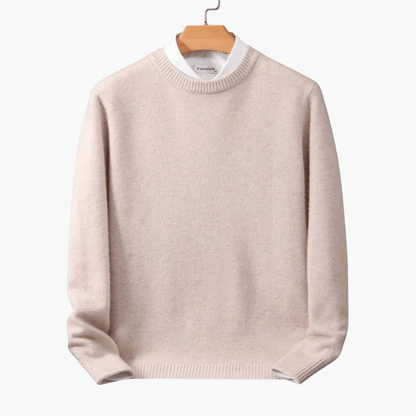 Cozy Mens Crew Neck Winter Sweater