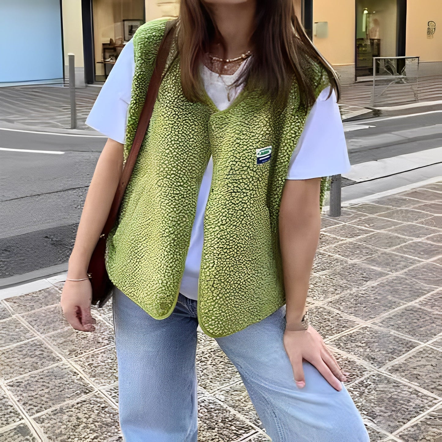 Casual Women's Vest with Easy Button Front