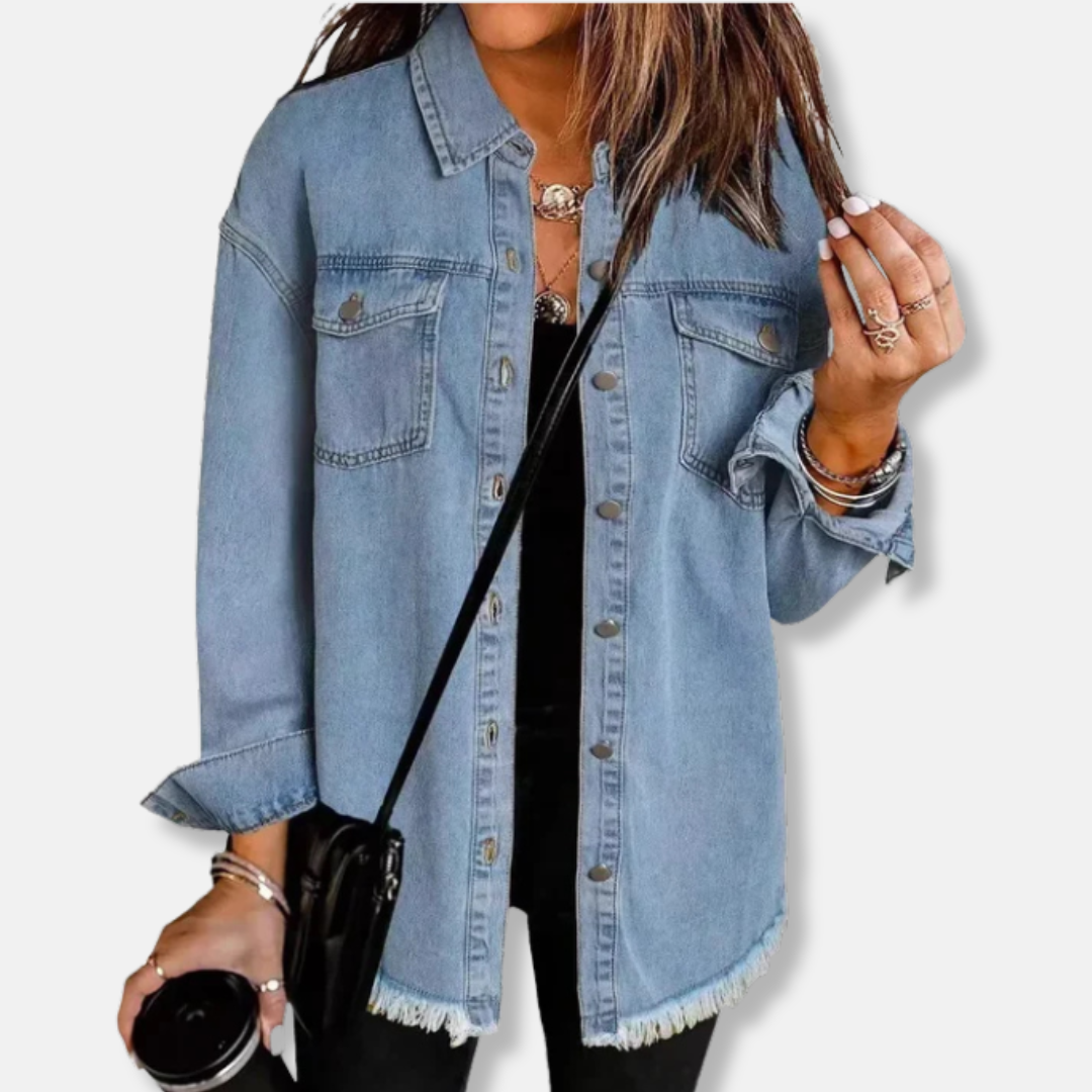 Relaxed Fit Women's Denim Jacket