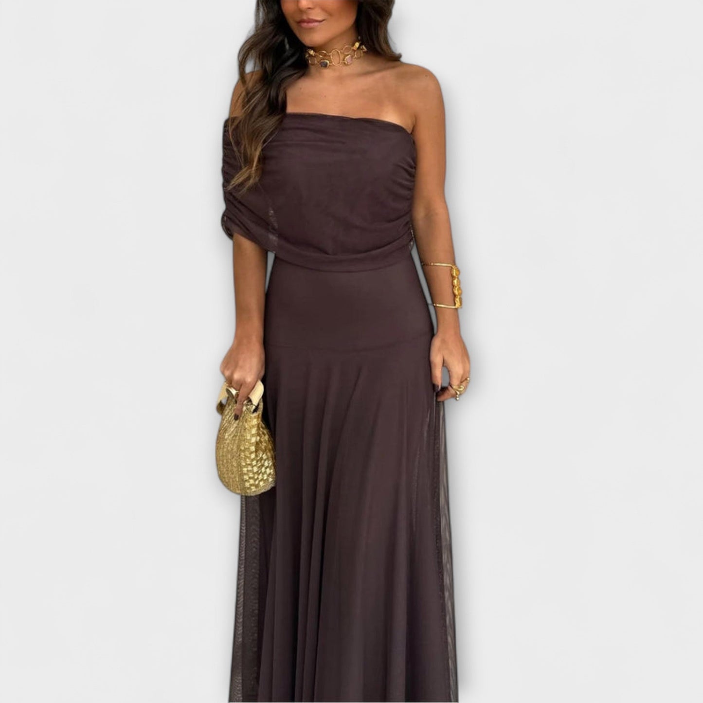 Chic Off Shoulder Breathable Summer Dress