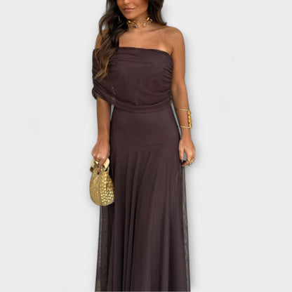 Chic Off Shoulder Breathable Summer Dress