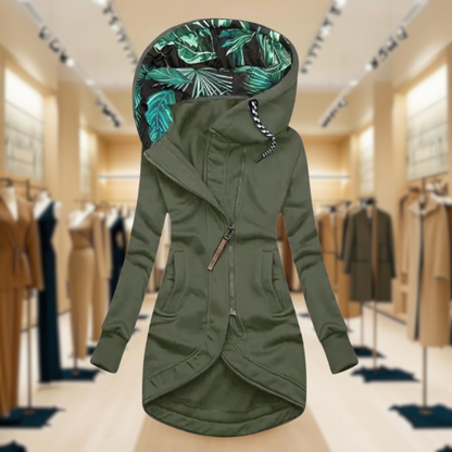 Waterproof Women's Slim Hooded Raincoat