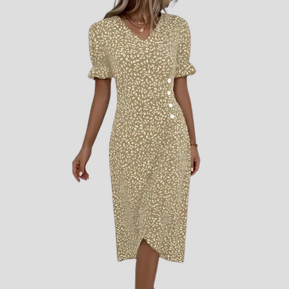 Ladies Beautiful Flower Knee Length Dress