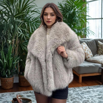 Warm Fuzzy Long Sleeve Winter Coat