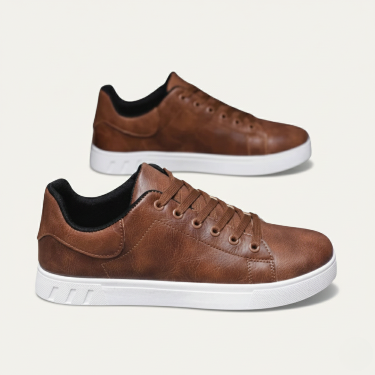 Leather Smart Comfortable Low Top Men's Shoes